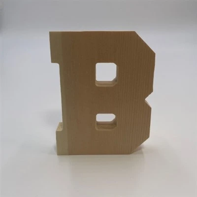 Houten letter B