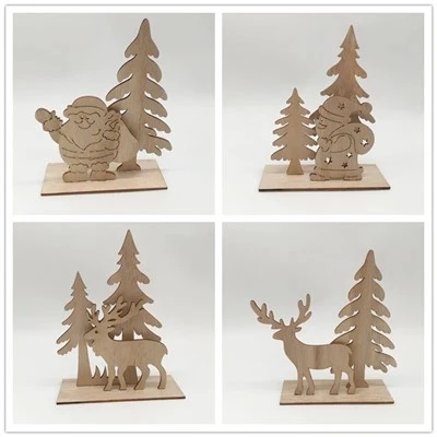 Houten kerstdecor