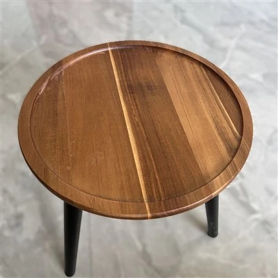 Houten ronde tafel