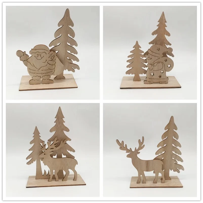 Houten kerstdecor