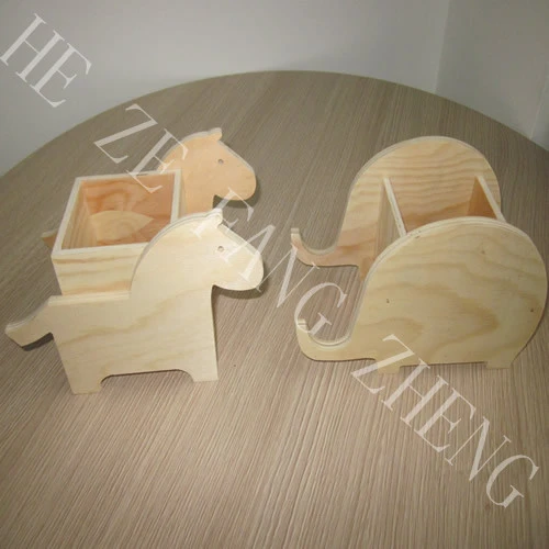 Houten dierenpennenhouder